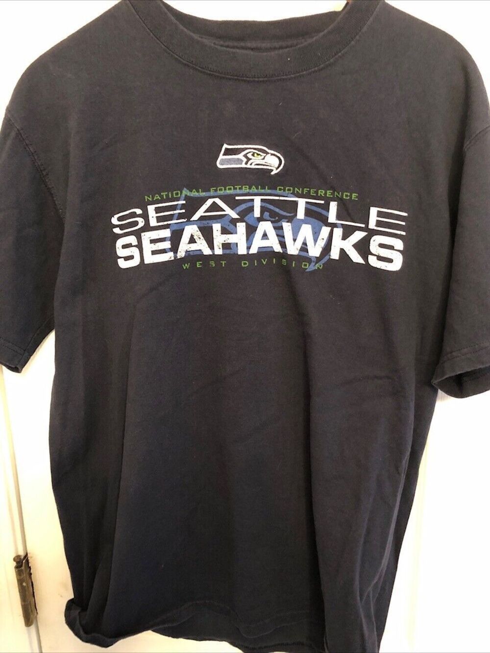 Seattle Seahawks NFL T Shirt Team Apparel Medium Blue NFC West Division